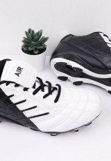 Buty sportowe korki piłkarskie czarno białe Blau
