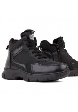 Sneakersy botki czarne 2 Pierres Sneakersy botki czarne 2 Pierres