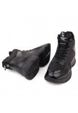 Sneakersy botki czarne 2 Pierres Sneakersy botki czarne 2 Pierres