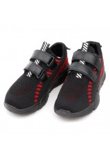 Buty sportowe czarno czarwone Margaretta