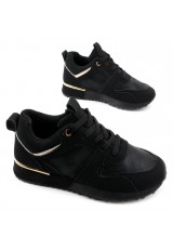 Sneakersy czarno złote 3 Casares