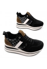 Sneakersy czarne Carvajal Sneakersy czarne Carvajal