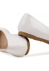Balerinki buty komunijne białe 1Lula