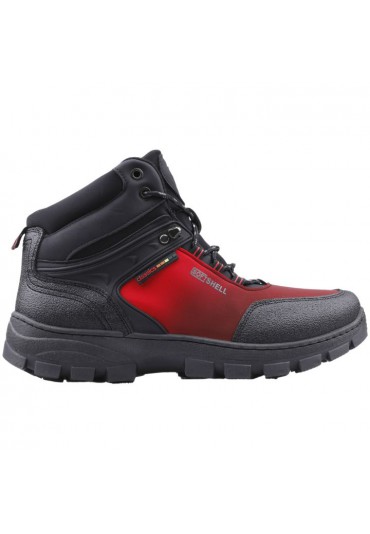 Trapery buty sportowe męskie zimowe czarno czerwone 4 SOFT Shell Kamara