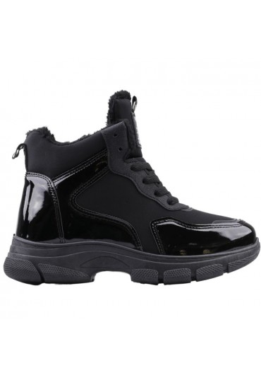 Sneakersy botki czarne 3 Nerys