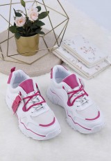 Sneakersy biało różowe 7 Lydie Sneakersy biało różowe 7 Lydie