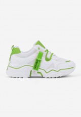 Sneakersy biało zielone 5 Lydie Sneakersy biało zielone 5 Lydie