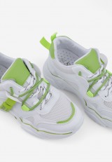 Sneakersy biało zielone 5 Lydie Sneakersy biało zielone 5 Lydie