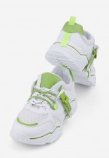 Sneakersy biało zielone 5 Lydie Sneakersy biało zielone 5 Lydie