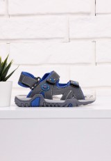 Sandałki szaro niebieskie 1 Andrus